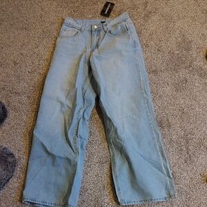 SHEIN Light Blue Flare Jeans